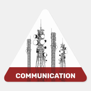 Sticker Triangulaire Outils de communication