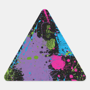 Sticker Triangulaire Paint Splater