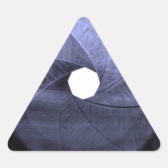 Sticker Triangulaire pales d'ouverture de lentille (Devant)