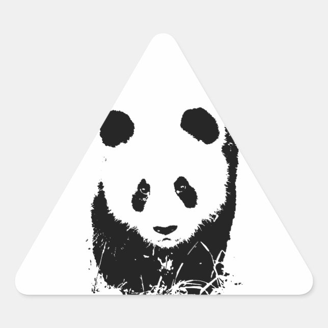 Sticker Triangulaire Panda (Devant)
