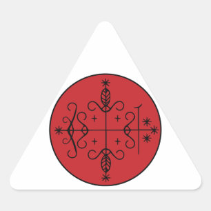 Sticker Triangulaire Papa Legba Veve