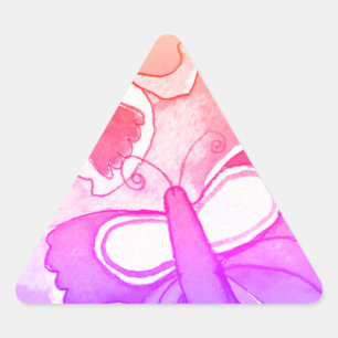 Sticker Triangulaire Papillon