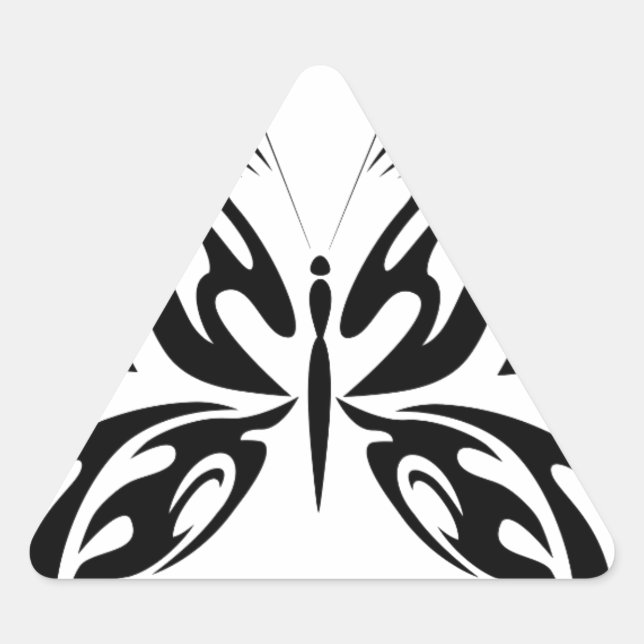 Sticker Triangulaire Papillon Abstrait (Devant)