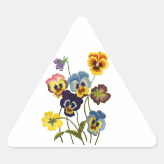Sticker Triangulaire Parade brodée de Pansies