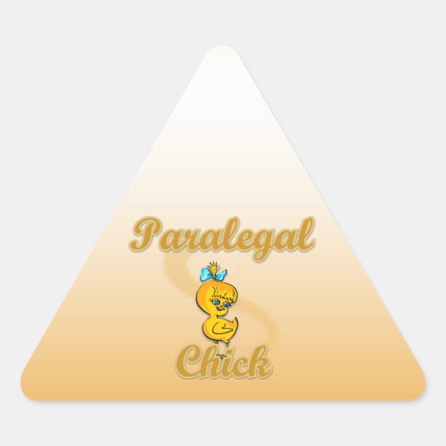 Sticker Triangulaire Paralegal Chick (Devant)