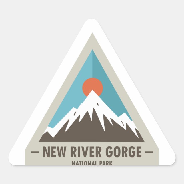 Sticker Triangulaire Parc national de River Gorge (Devant)