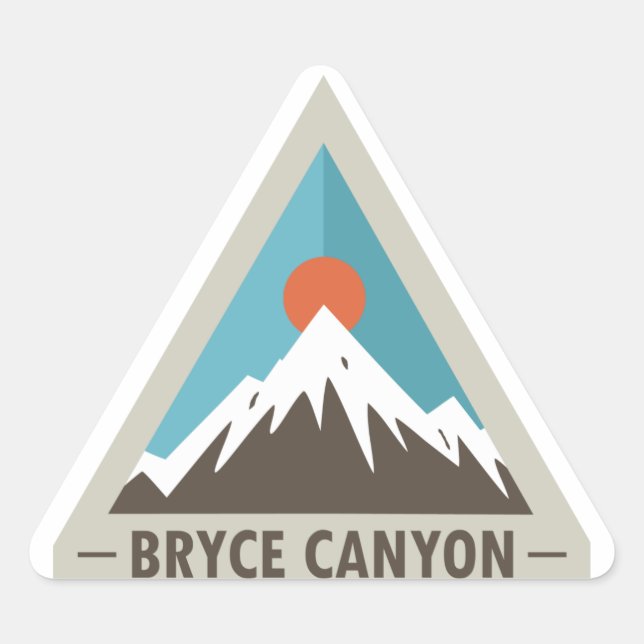 Sticker Triangulaire Parc national du Bryce Canyon (Devant)