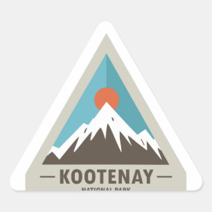 Sticker Triangulaire Parc national Kootenay