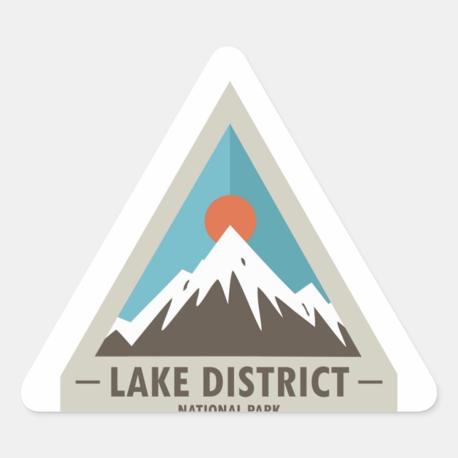 Sticker Triangulaire Parc national Lake District (Devant)
