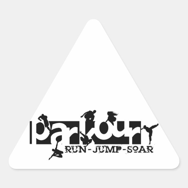 Sticker Triangulaire Parkour (Devant)