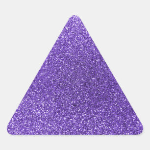 Sticker Triangulaire Parties scintillant violette