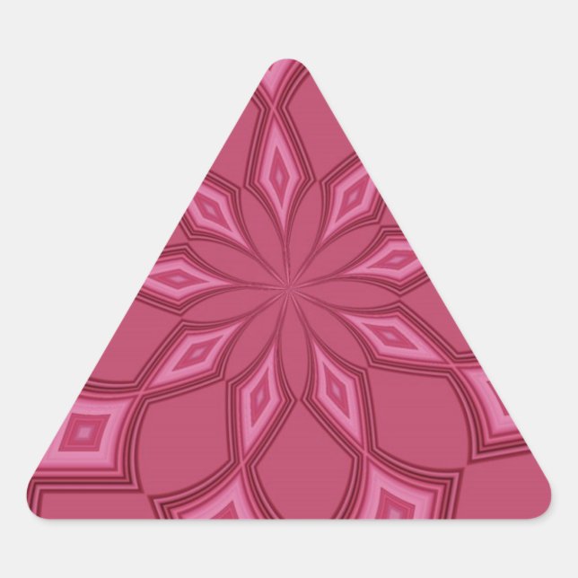 STICKER TRIANGULAIRE PASSION ROSE (Devant)