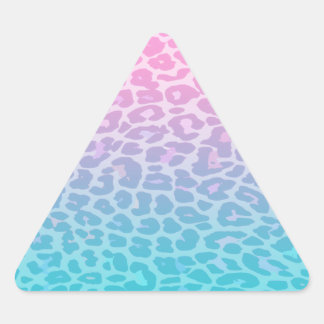 Sticker Triangulaire Pastel Ombre Leopard