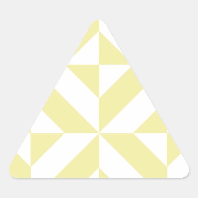 Sticker Triangulaire Patters de Pale Yellow (Devant)