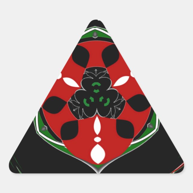 Sticker Triangulaire "Peace : with Shield Emblem" (Devant)