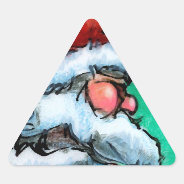 Sticker Triangulaire Père Noël (Devant)