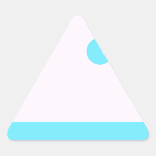 Sticker Triangulaire Petit monstre Abstrait ou paysage Abstrait