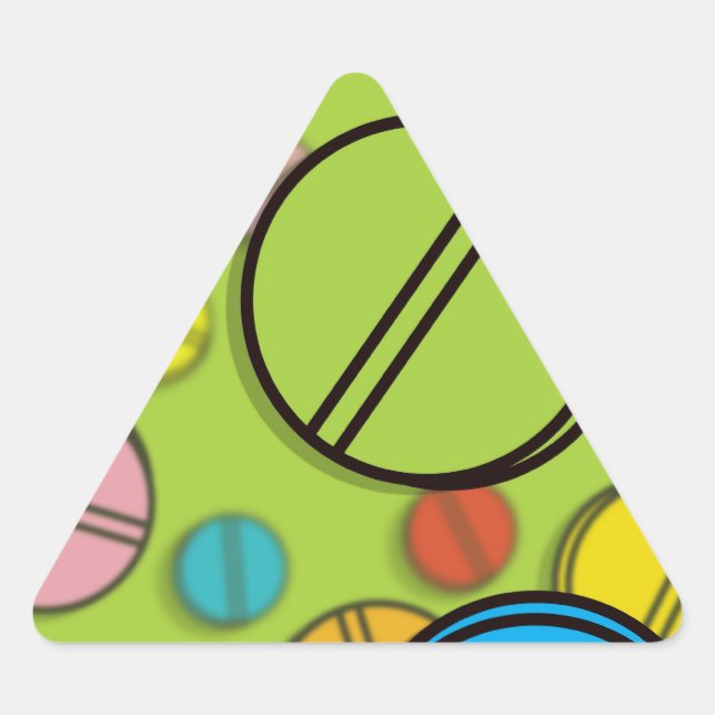 Sticker Triangulaire Pilules brillantes (Devant)