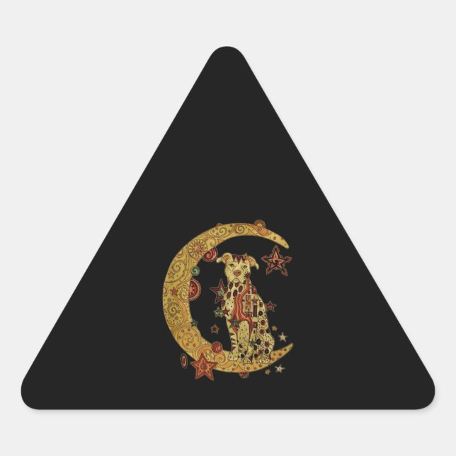 Sticker Triangulaire Pitbull (Devant)