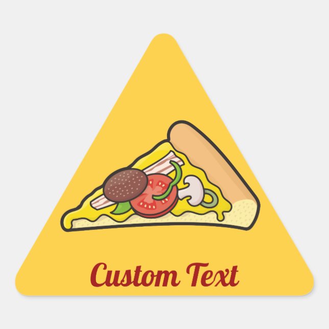 Sticker Triangulaire Pizza slice (Devant)
