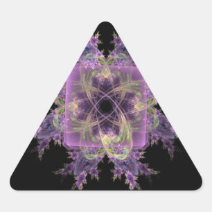 Sticker Triangulaire Poches Abstraites roses