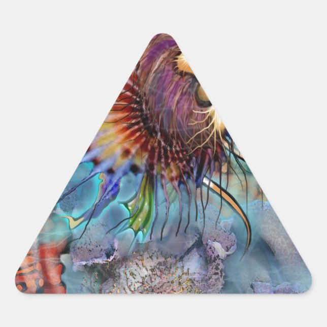 Sticker Triangulaire Poisson (Devant)