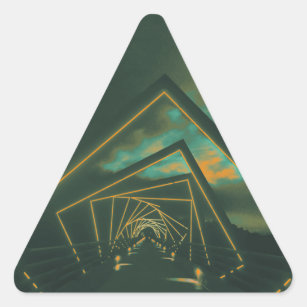 Sticker Triangulaire pont de la piste de haut-niveau