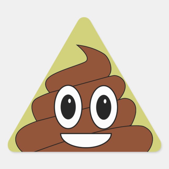 Sticker Triangulaire Poop (Devant)