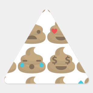 Sticker Triangulaire poop emojis