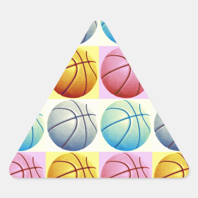 Sticker Triangulaire Pop Art Basket (Devant)