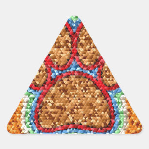 Sticker Triangulaire Pot de chien basse