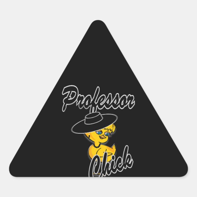 Sticker Triangulaire Professor Chick #4 (Devant)