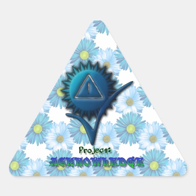 Sticker Triangulaire Project: ACKNOWLEDGE  (Devant)