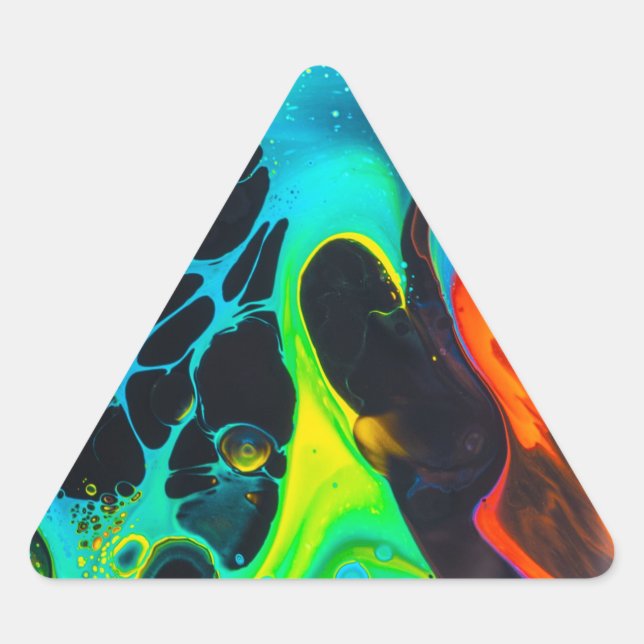 Sticker Triangulaire Psychedelic (Devant)
