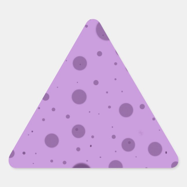 Sticker Triangulaire Purple Dot Chaos (Devant)