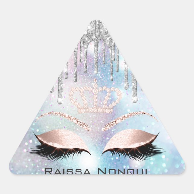 Sticker Triangulaire Raissa Crown 16e 15e Holographie nuptiale4 (Devant)