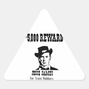 Sticker Triangulaire Recherché Jesse James