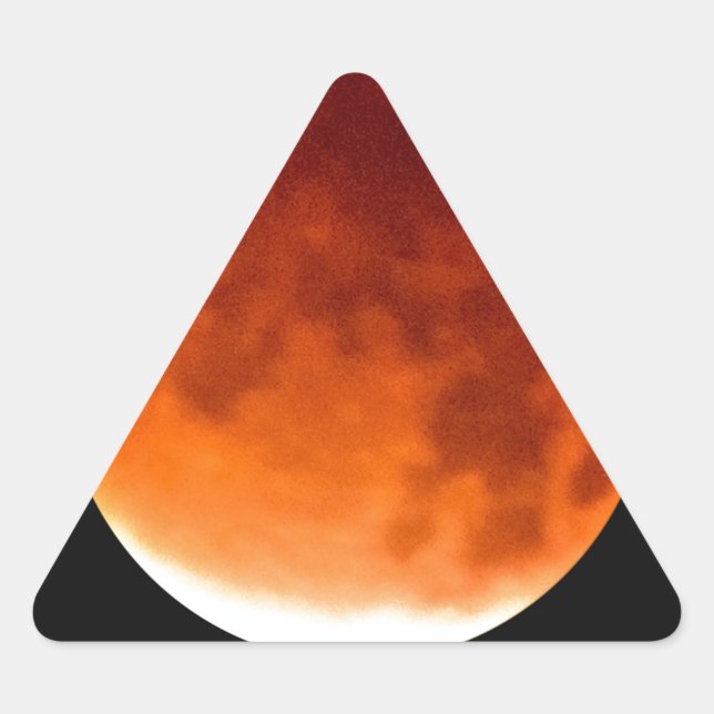 Sticker Triangulaire Red Moon (Devant)