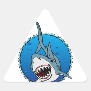 STICKER TRIANGULAIRE REGARDEZ !
