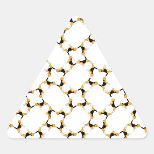 Sticker Triangulaire Réseau Beagle