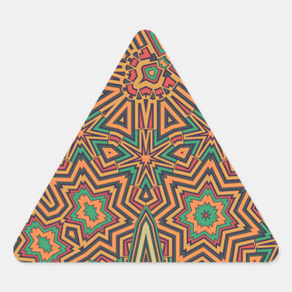 Sticker Triangulaire Rétro orange mellow