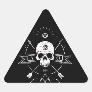 Sticker Triangulaire Rigor Mortis