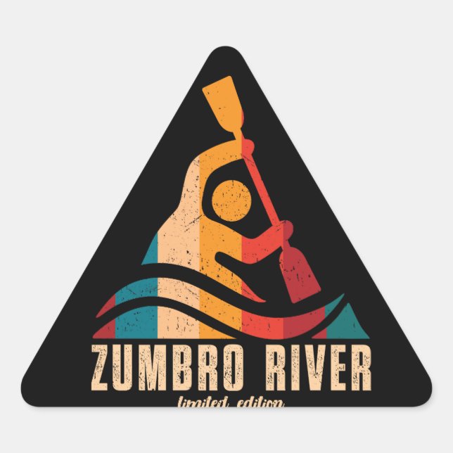 Sticker Triangulaire Rivière Zumbro (Devant)