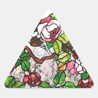 Sticker Triangulaire Roses Escalades - vitraux