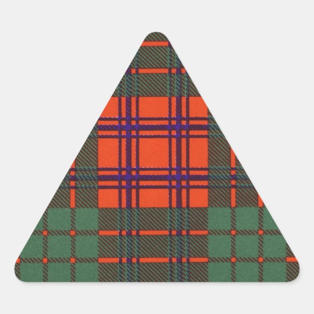 Sticker Triangulaire Ross clan Plaid Scottish tartan (Devant)