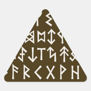 Sticker Triangulaire Runes Futhark anciens