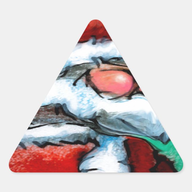 Sticker Triangulaire Santa Claus (Devant)