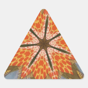 Sticker Triangulaire Savanna Star Bloom - Un audacieux Poster de animal