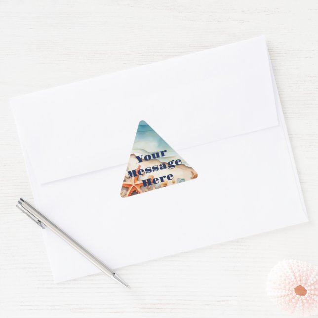 Sticker Triangulaire Seashore Bliss Beach Party (Enveloppe)
