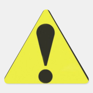 Sticker Triangulaire Signal d'avertissement de l'ordinateur